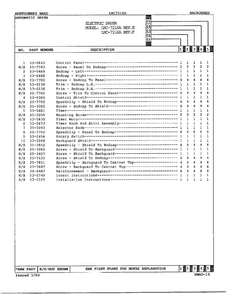 Electric Dryer/ Backguard Page 2 Diagram and Parts List for 7216A REV E Norge Dryer