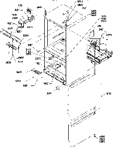 Controls & Light Covers Diagram and Parts List for BH20S5W-P1196503WW  Amana Refrigerator