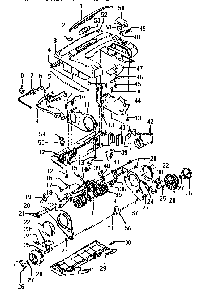 Nozzle And Motor Assembly Diagram and Parts List for U6321-930  Hoover Upright Vacuum