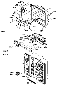 Ice And Water Cavity Diagram and Parts List for 57089-P1190814WE  Amana Refrigerator