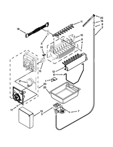 Icemaker Parts Diagram and Parts List for JFC2290VPR4  Jenn-Air Refrigerator