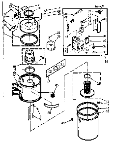 Unit Parts Diagram and Parts List for 11640270  Kenmore Central Vacuum