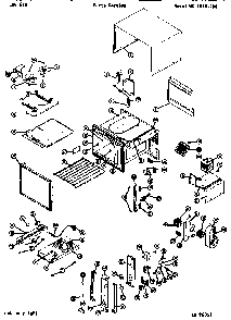 Replacement Parts Diagram and Parts List for WG1010200  Amana Microwave