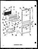 EVAP PARTS Diagram and Parts List for BCI20DA P747022WA Amana Refrigerator