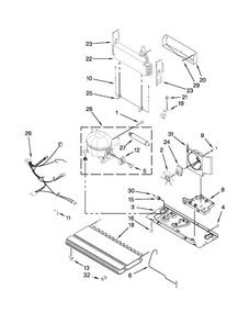 Unit Parts Diagram and Parts List for MFI2670XEW8  Maytag Refrigerator