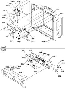 Ice & Water Cavity And Electronic Bracket Assy Diagram and Parts List for SXD520SL-P1182402WL  Amana Refrigerator