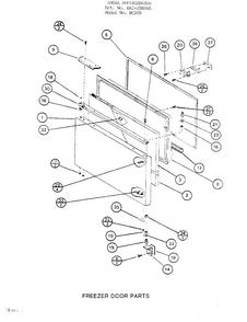 Parts List For Bottom Mount Refrigerator Diagram and Parts List for 20804A  Amana Refrigerator