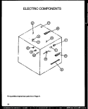 ELECTRIC COMPONENTS Diagram and Parts List for AGS780WW P1168602W Amana Range