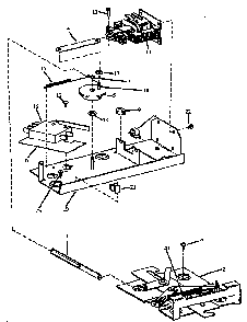 Automatic Latch Assembly Diagram and Parts List for ARH664E-P1130981NE  Amana Range