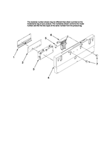 Control Panel Parts Diagram and Parts List for JDB1275AWF44  Jenn-Air Dishwasher