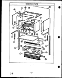 UPPER OVEN PARTS Diagram and Parts List for RSS369  Caloric Range