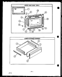 LOWER STORAGE DRAWER Diagram and Parts List for RSS369  Caloric Range