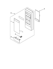 Microwave Control Panel Parts Diagram and Parts List for AMC5143AAB06  Amana Microwave