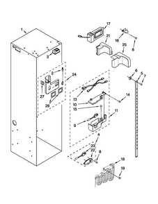 Refrigerator Liner Parts Diagram and Parts List for JS48CXDBDB13  Jenn-Air Refrigerator