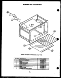 MICROWAVE OVEN - INTERIOR PARTS Diagram and Parts List for RKS394  Caloric Microwave Oven Combo