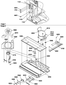 Machine Compartment Assembly Diagram and Parts List for BR22VW-P1321505WW  Amana Refrigerator