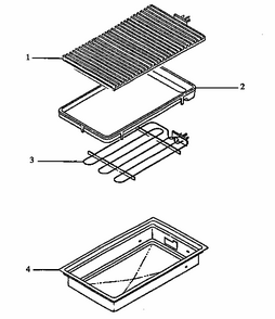 Module  (cc11ls/all) Diagram and Parts List for CC1W-P1155202  Amana Range
