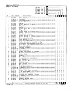 Exterior Page 4 Diagram and Parts List for 6440A REV J Norge Washer