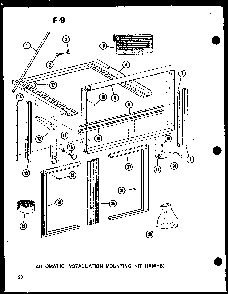 Automatic Installation Mounting Kit Diagram and Parts List for 113-3HEW P67231-20R Amana Air Conditioner