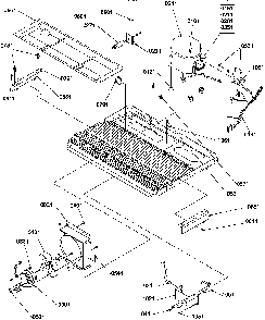 Machine Compartment Diagram and Parts List for SSD522SW-P1184704WW  Amana Refrigerator