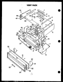 VENT PACK Diagram and Parts List for PKI121  Amana Wall Oven