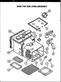 Page 1 Diagram and Parts List for RSS343  Caloric Range