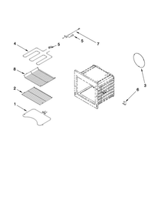 Part Location Diagram of W10275562 Whirlpool Oven Rack - Offset