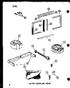 Section 8 Diagram and Parts List for ES216D-3MS P55417-61R Amana Air Conditioner