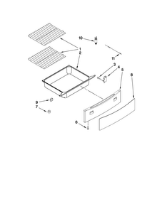Drawer And Rack Parts Diagram and Parts List for JES8850CAB01  Jenn-Air Range