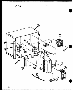 (ercf18-u01b/p67471-11c) (ercf24-u01b/p67471-12c) (ercf30-u01b/p67471-13c) (ercf36-u01b/p67471-14c) (ercf42-u01b/p67471-15c) Diagram and Parts List for ERCF48-U01B P67471-16C Amana Air Conditioner