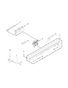 Control Panel And Latch Parts Diagram and Parts List for JDB9000CWS1  Jenn-Air Dishwasher