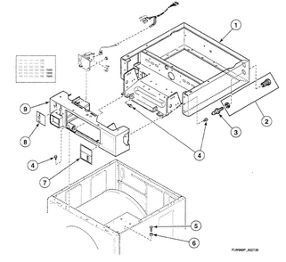 Wrapper Assy Diagram and Parts List for SWFB72WN  Speed Queen Washer