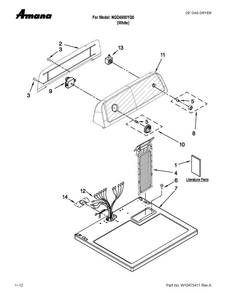 Part Location Diagram of WPW10097039 Whirlpool Control Panel