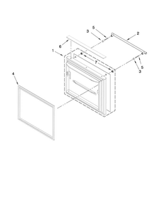 Freezer Door Parts Diagram and Parts List for JFC2290VPR2  Jenn-Air Refrigerator