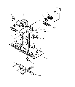 Control Panel Diagram and Parts List for TRI22S4L-P1196302WL  Amana Refrigerator