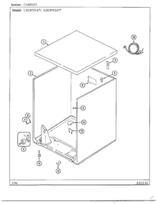 Cabinet Diagram and Parts List for LNC-8753A77  Maytag Dryer