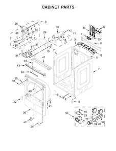 Part Location Diagram of W10857673 Whirlpool PLATE