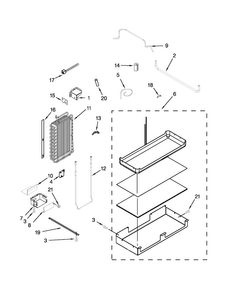 Lower Unit And Tube Parts Diagram and Parts List for JS48PPDUDB16  Jenn-Air Refrigerator