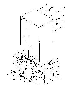 Drain And Rollers Diagram and Parts List for 2599CIWEA-P1170601WL  Amana Refrigerator