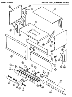 01 - CONTROL PANEL Diagram and Parts List for 1870000  Maytag Range
