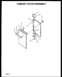 CABINET DOOR ASSY Diagram and Parts List for GBK29AA092M P1142367N W Amana Range
