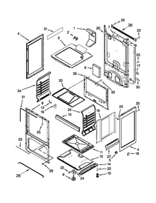 Chassis Parts Diagram and Parts List for AGP200VDW1  Amana Range