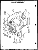 CABINET ASSY Diagram and Parts List for LBP26AA5Y P1141115N L Amana Range