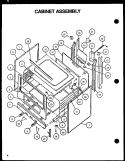 CABINET ASSY Diagram and Parts List for RLT359UCO P1141108N W Amana Range