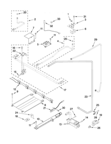 Manifold Parts Diagram and Parts List for AGR4433XDW0  Amana Range
