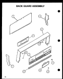 BACK GUARD ASSY Diagram and Parts List for RLT359UCO P1141108N W Amana Range