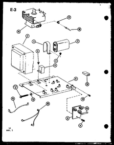 Transformer And Magnetron Diagram and Parts List for RR-700 P75411-1M Amana Microwave