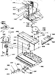 Machine Compartment Assembly Diagram and Parts List for 67275-P1311001WE  Amana Refrigerator