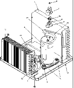 Compressor Assy Diagram and Parts List for RC10091A1D PRC10091A1D Amana Air Conditioner