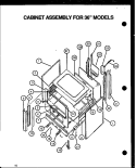 Page 4 Diagram and Parts List for CBK28FGY  Amana Wall Oven